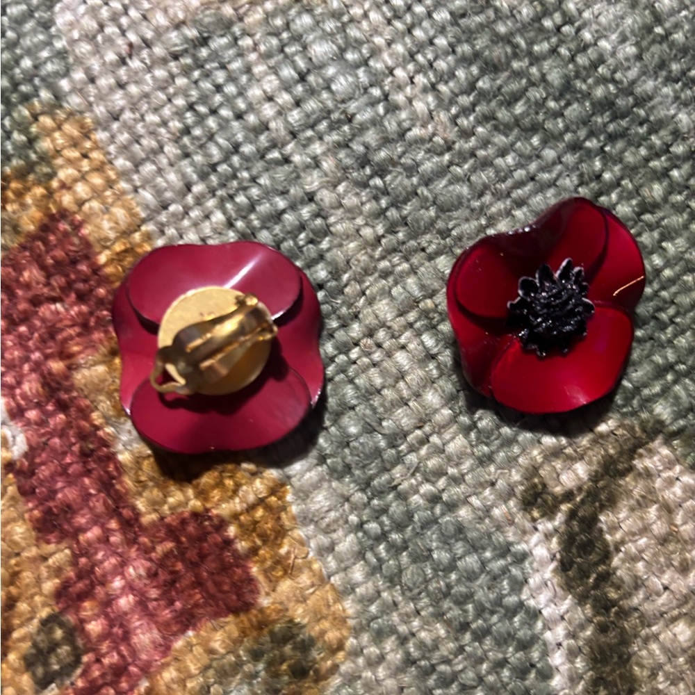 Cilea Paris poppy earrings - Picture 2 of 4